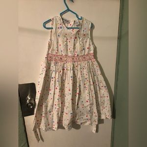 Vintage little girl polka dot dress size 6